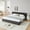 Gray, variant on GAKMCIL King size Bed Frame with Thick Fabric,Upholstered Bed Frame with Headboard and Solid Frame. No Box Spring Needed Dark Gray(88.5''*68.5''*31'')