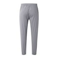 thumbnail image 4 of WEAIXIMIUNG Elastic Waist Pants Men Mens Casual Mid Waist Pants Sports Drawstring Pants with Zipper Pockets, 4 of 4