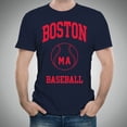 thumbnail image 5 of Boston Classic Baseball Arch Basic Cotton T-Shirt - X-Large - Navy, 5 of 6