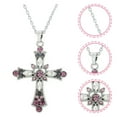 thumbnail image 4 of MasteelfCA Rhinestone Cross Necklace Cross Pendant Clavicle Necklace Women Bohemian Jewelry, 4 of 7