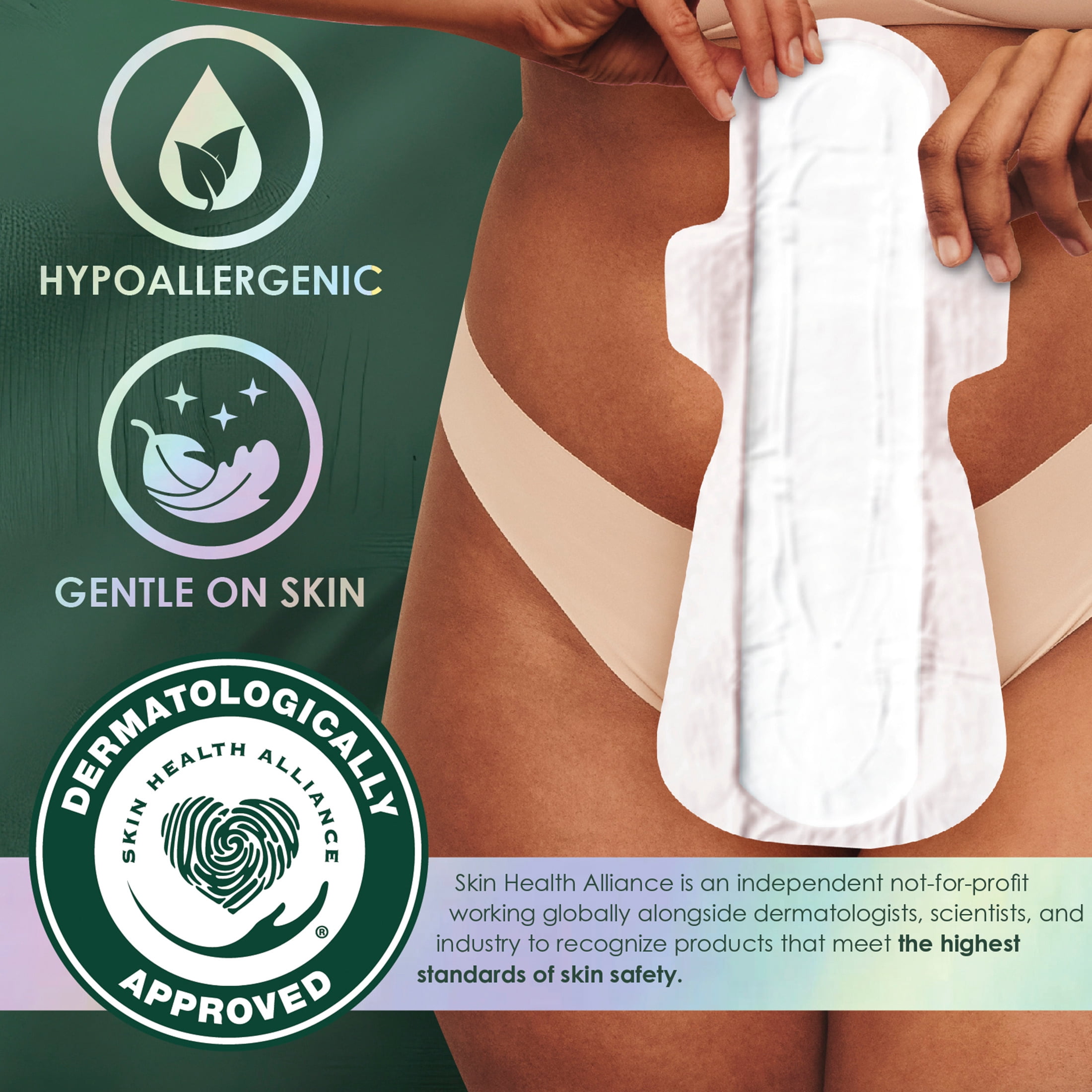 (2 pack) L. Chlorine Free Maxi Extra Long Overnight Pads with Wings, 20 Count