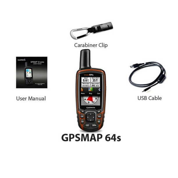 010-01199-10 GPSMAP 64s, Basemap, Alt+Comp Walmart.com