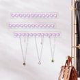 thumbnail image 4 of YAOMOBB Necklace Holder Transparent Jewelry Rack Space saving Necklace Holder with 12 Chain Hooks for Daily Organization, 4 of 6