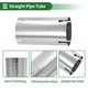 thumbnail image 4 of Tubo recto de entrada de 3.5" Unique Bargains T304 Acero inoxidable Tubo de escape Tubo de 6" de longitud Doble cortado Pulido de superficie Tono plateado, 4 of 7