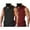 Black/Wine Red(2pcs), variant on COOFANDY Men's 2 Pack Sport Tank Tops Workout Muscle Tee Bodybuilding T Shirts
