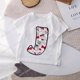 thumbnail image 1 of Camiseta de Hello Kitty para niños y niñas, playera Kawaii con combinación de letras y nombres, ropa informal con dibujos animados de Anime, 1 of 4
