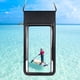 thumbnail image 1 of Funda impermeable para teléfono para playa y natación | Bolsa estanca subacuática IPX8 con cordón | Compatible con teléfonos de hasta 7,5 pulgadas | Pantalla táctil | Para kayak, snorkel y parques, 1 of 9