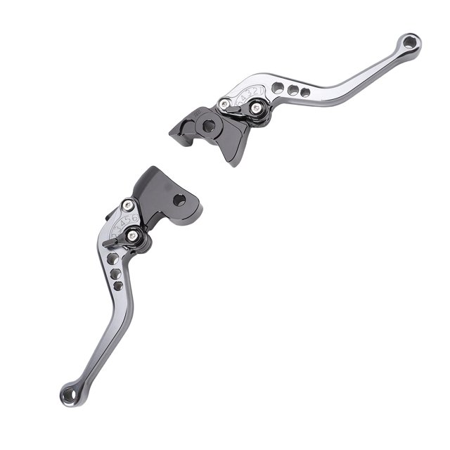 Aluminum Alloy Anodized Short Adjustable Brake Handle Levers Set Replacement for Classic Reborn 350 Ensure the Brake Clutch Levers Bend or Break in Collisions with Precision