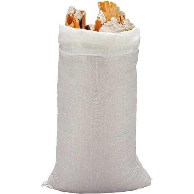 Lot of 10 bags of raffia rubble Reinforced and resistant collection bag More than 25 kg Large 80 x 50 cm