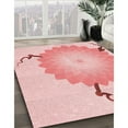 thumbnail image 3 of Ahgly Tapis Rectangulaire Lavable en Machine Intérieur Transitionnel Rouge Clair Rose, 8 Pieds x 10 Pieds, 3 of 7