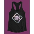 thumbnail image 3 of Girls Night In Neon Design  Tank Women -Image by Shutterstock, Female x-Large, 3 of 4