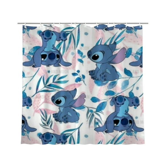 Stitch Shower Curtain Bathroom Decoration Bath Curtain Waterproof Shower Curtain Home Decor 72 × 72 inch