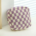 thumbnail image 3 of DAMAI Mini Checkered Cosmetic Bag Zipper Cute Make Up Pouch Travel Toiletry Bag, Quilted Aesthetic Accessories Makeup Storage Bag for Purse Zipper Makeup Organizer, 3 of 7