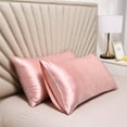 thumbnail image 1 of Nvzi 2 fundas de almohada de seda lavada. Suave y agradable para la piel, funda de almohada de tacto sedoso que le da a la piel un abrazo lujoso. 20,08 x 25,98 pulgadas (jade)., 1 of 5