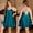 Blue, variant on Moomoo Women's Nightgowns House Dress Blue V-Neck Sleeveless Sleep Dress