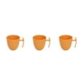 thumbnail image 3 of Destyer Coffee Mug Plastic Reusable Fall Protection Cup Mugs Comfortable Water Cups Wedding Dining Gift Table Drinking Yellow 3Set, 3 of 6