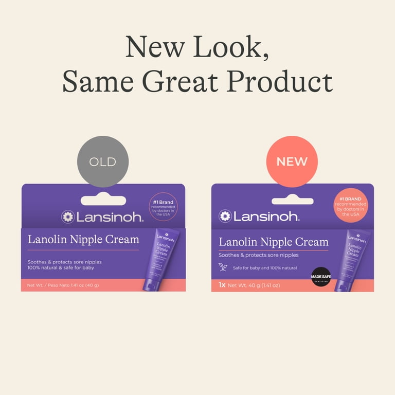 Lansinoh Lanolin Nipple Cream Safe for Breastfeeding Baby, 100
