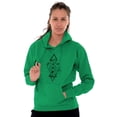 thumbnail image 4 of Dual Whales Compass Spirit Animal Unisex Plus Fleece Graphic Hoodie Brisco Brands 4X, 4 of 5