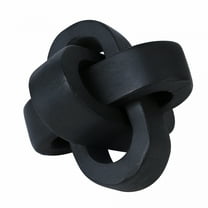 LAMIRO Wood Knot Decor,3-Link Wood Chain Link Decor,Hand Carved Decorative Natural Wooden Knot for Coffee Table Entryway Modern Farmhouse Shelf Decoration