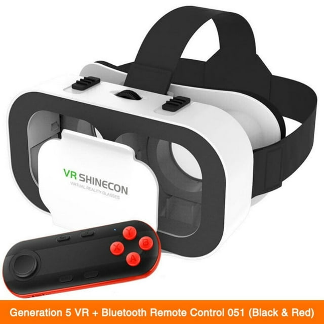 Lunettes Intelligentes de Réalité Virtuelle 3D VR avec Télécommande Sans Fil IMAX Film Gaming Lunettes VR
