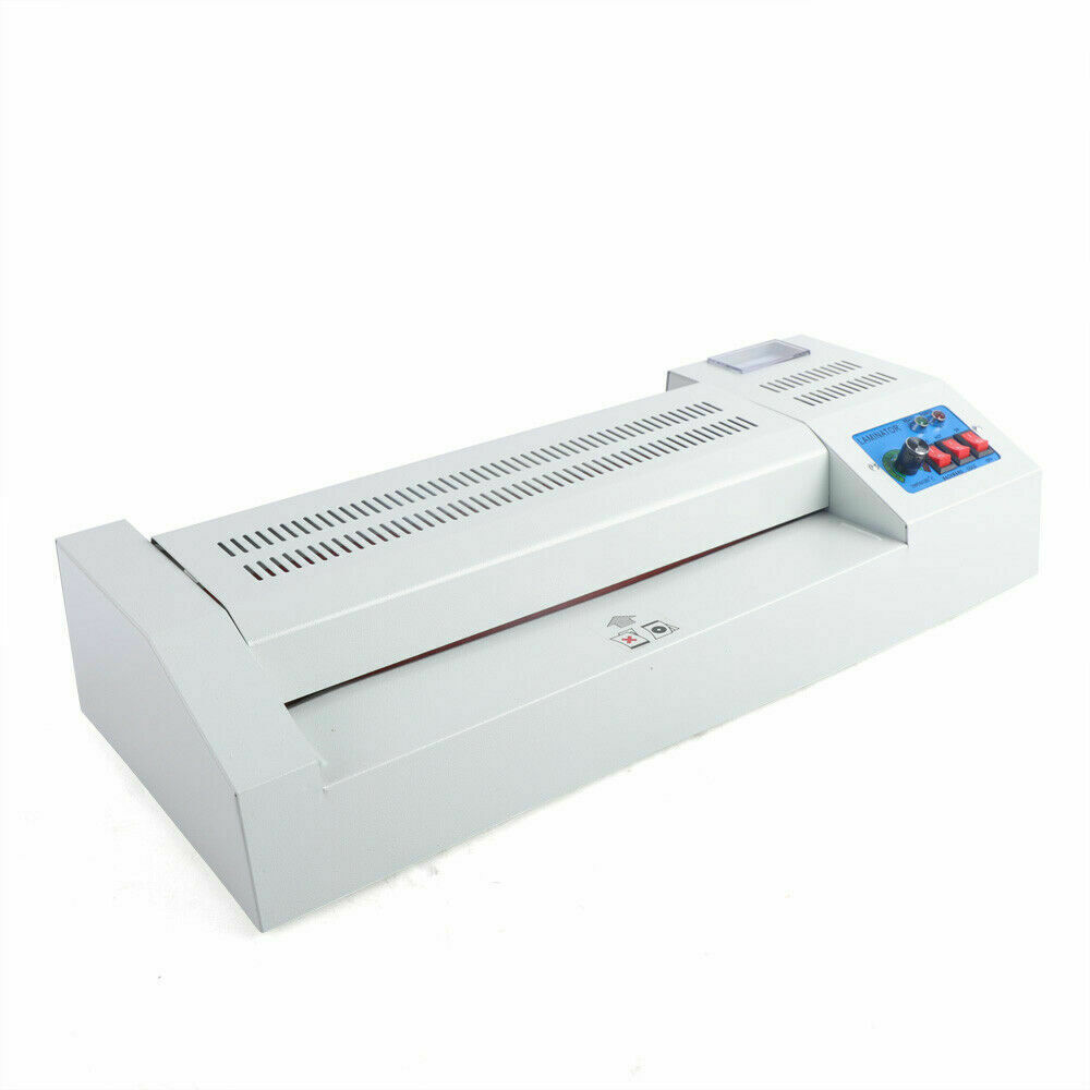 Laminating Machine Thermal Laminator 13"Four Roller Hot/Cold Film Laminate for A3 & A4