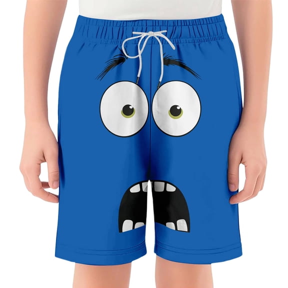 Gelikeya Boys Shorts Stylish Summer Swim Trunks Quick Drying Beachwear Sports Swimming Board Shorts Holiday Party Bathing Suits #03 Blue, 3-4 Years