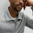 thumbnail image 3 of Men's Sonoma Goods For Life® Quarter-Zip Sweatshirt Color: Otter Heather Size: M, 3 of 4