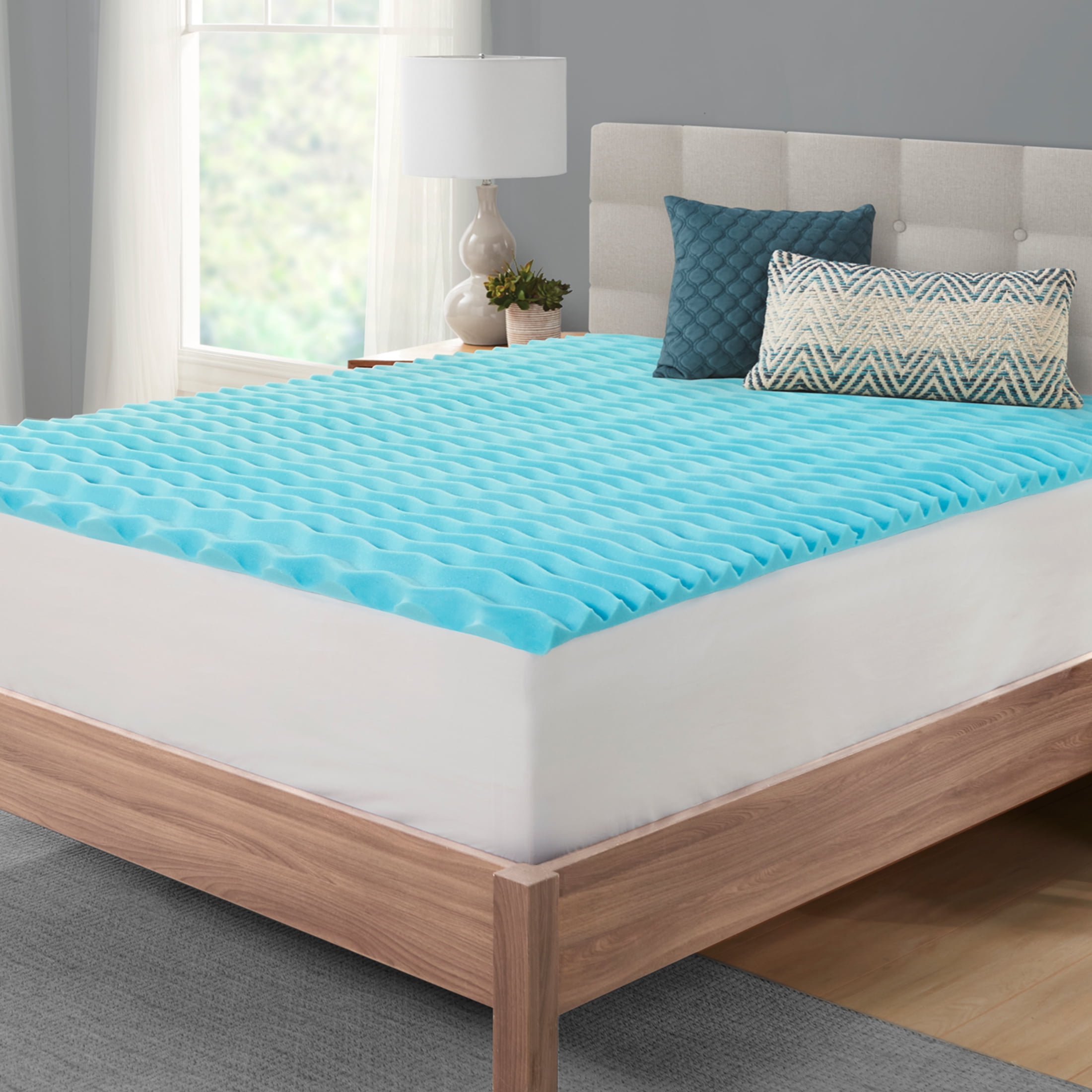 Twin 1.5 Reversible Memory Foam Mattress Topper - Room Essentials™