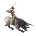 thumbnail image 2 of Figuras taurinas estatua de animales decoración de habitación estatuilla juguetes educativos Zulema Figura Toro con jinete, 2 of 8
