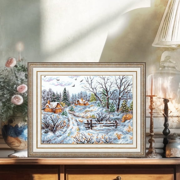 Wizardi Counted Cross-Stitch Kit - Frosty Day 70-33 Magic Needle