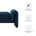 thumbnail image 5 of Waverly Performance Velvet Bench, 5 of 9
