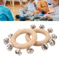 thumbnail image 4 of Handbell Musical Instrument, 2 Pcs Multi Purpose Bell Rattle  for Gathering, 4 of 7