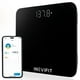 thumbnail image 1 of Báscula de baño inteligente INEVIFIT, báscula digital de baño con Bluetooth de alta precisión, mide el peso y el IMC con precisión para un número ilimitado de usuarios (S-Negro), 1 of 5