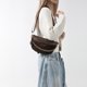 thumbnail image 5 of Riñonera Bolso de cintura a la moda para mujer, bolso de pecho de cuero PU, bolso de viaje para mujer (café), 5 of 8