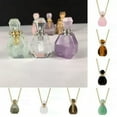 thumbnail image 5 of K-KED Natural Quartz Crystal Essential Oil Perfume Bottle Healing Stone Pendant Energy-5pcs-Tiger's Eye Stone, 5 of 9