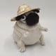 thumbnail image 2 of Juguetes de peluche kawaii de 15cm, perro, elfo, Pug gordo sentado, perros Pug, muñecos de peluche para niños, regalo de cumpleaños, 2 of 4