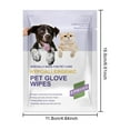 thumbnail image 3 of Disposable Pet Cleaning Gloves for Hair and Dirt Removal Gentle Care with Natural Extracts for Dogs and Cats No Rinse Needed for Quick Cleaning, 3 of 9