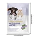 thumbnail image 3 of Toallitas desechables para guantes de limpieza para mascotas | Depilación rápida para mascotas | Extractos naturales | Guantes de desodorización | Limpieza profunda y suave para todas las razas | No, 3 of 9