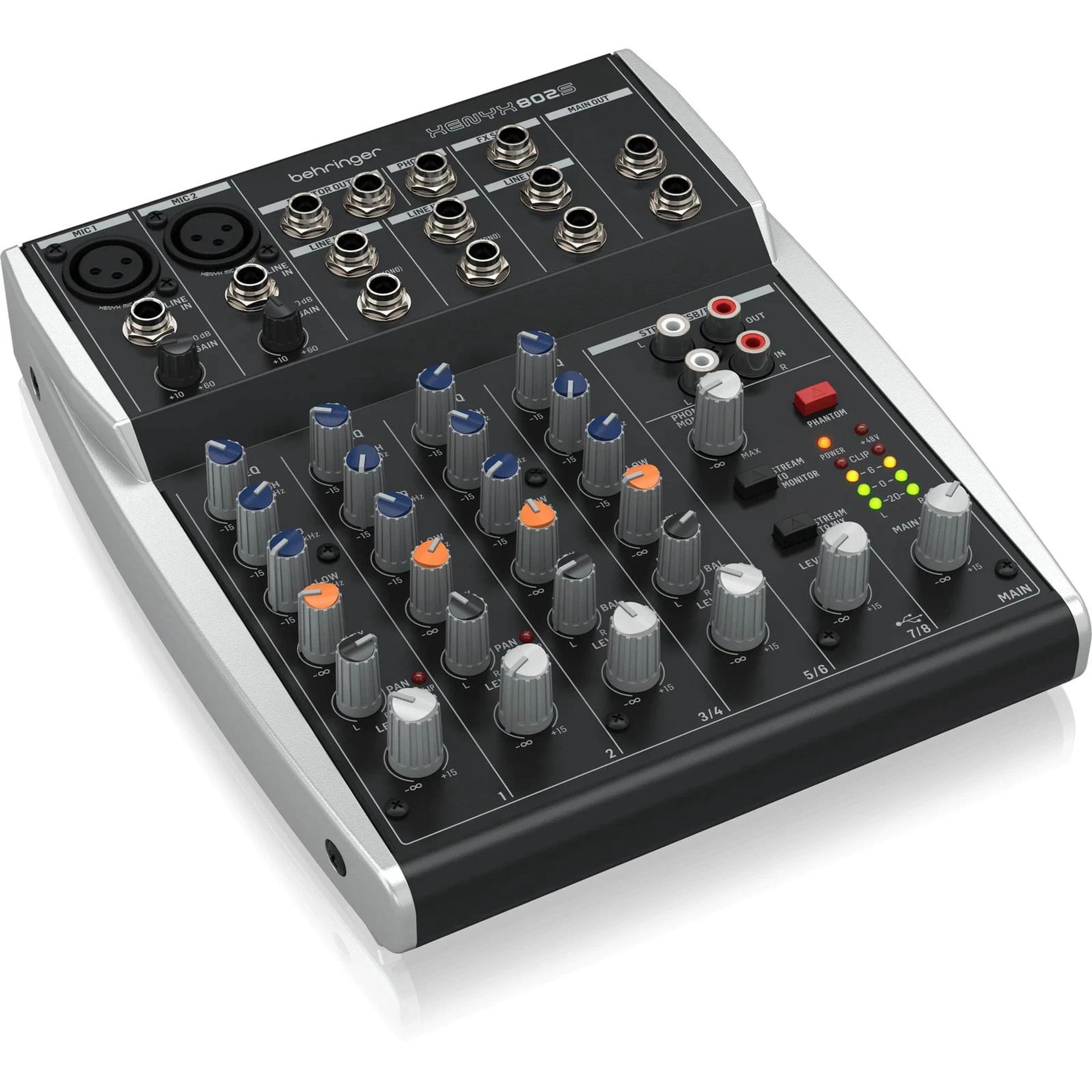 Behringer Xenyx 802S 8-Channel Analog Streaming Mixer