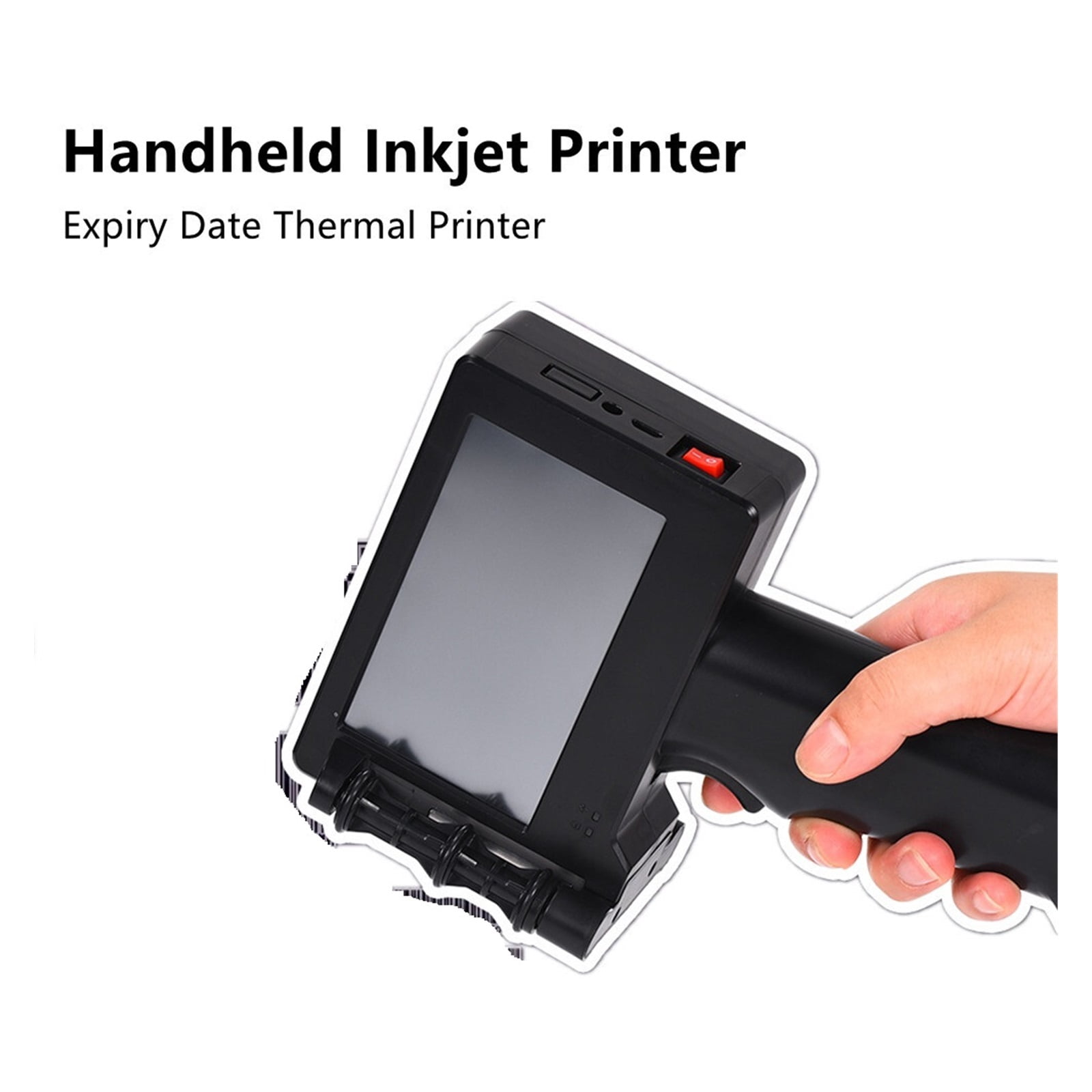 Portable Printer Mini Thermal Printer QR Code Printer Time Batch Number Logo Barcode Handheld Inkjet Printer