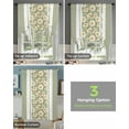 thumbnail image 3 of Spring Daisy Sage Green Window Curtain for Living Room Adjustable Curtains for Kitchen Cafe Tie Up Short Drapes, 3 of 5