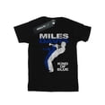 thumbnail image 2 of Miles Davis Womens Kind Of Blue Distressed Cotton Boyfriend T-Shirt, 2 of 3