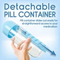 thumbnail image 5 of 20 oz Water Bottle with Built-In Pill Box, Daily Pill Organizer - 7 Day Pill Holder, Easy-to-Clean Travel Pill Container, Slide-Out Design, Efficient Pill Organizer for Everyday Use, 5 of 7