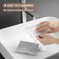 thumbnail image 4 of Nieyigj Wall-Mounted Self-Draining Shower Soap Dish, No Drilling Double Layer Bar Soap Holder Case for Bathroom and Kitchen Sink, Gray (5.51 inches / 14 cm), 4 of 4