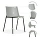thumbnail image 4 of Set 4 Sillas Colombo Plastico y Base Metal para Hogar, Jardin, Oficina Mundo In Noto, 4 of 9