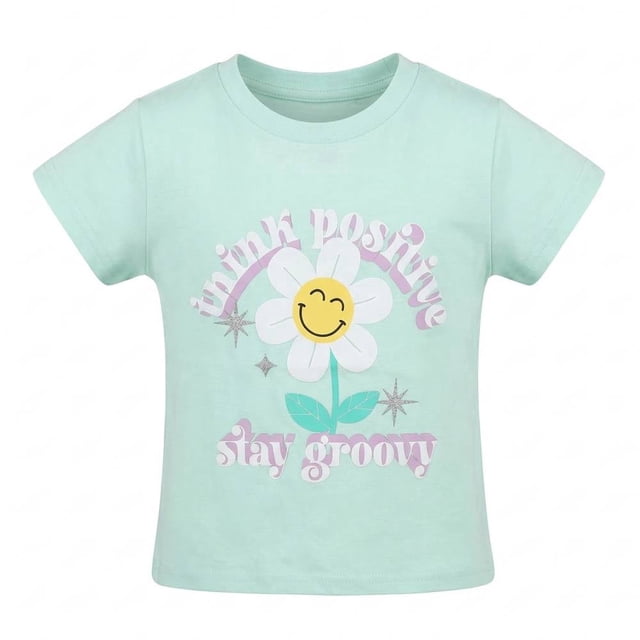 Playera George para niña, Manga Corta, Aqua, Talla 10