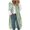 Green, variant on Womens Long Jacket Trendy Color-blocking Plus Size Fleece Long Sleeve Hooded Outerwear Fall Winter Thick Warm Soft Lightweight Casual Comfortable Plush Coat