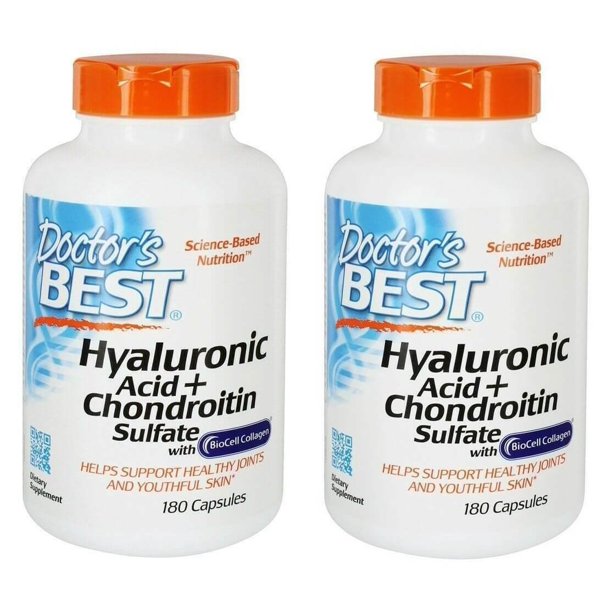 Doctor's Best Best Hyaluronic Acid with Chondroitin Sulfate,180
