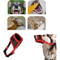 thumbnail image 3 of Cubrebocas transpirable para perros, máscara bucal de malla suave para perros (rojo, L) - Cubrebocas ajustable y transpirable para perros, máscara bucal anti-mordeduras y anti-ladridos, que permite gr, 3 of 5