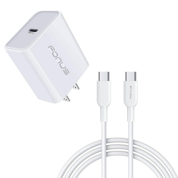 Fast Type-C 20W PD Home Charger for Motorola Moto G Play (2024) - 6ft Long Cable Quick Power Adapter USB-C Wall R5Q for Moto G Play (2024)